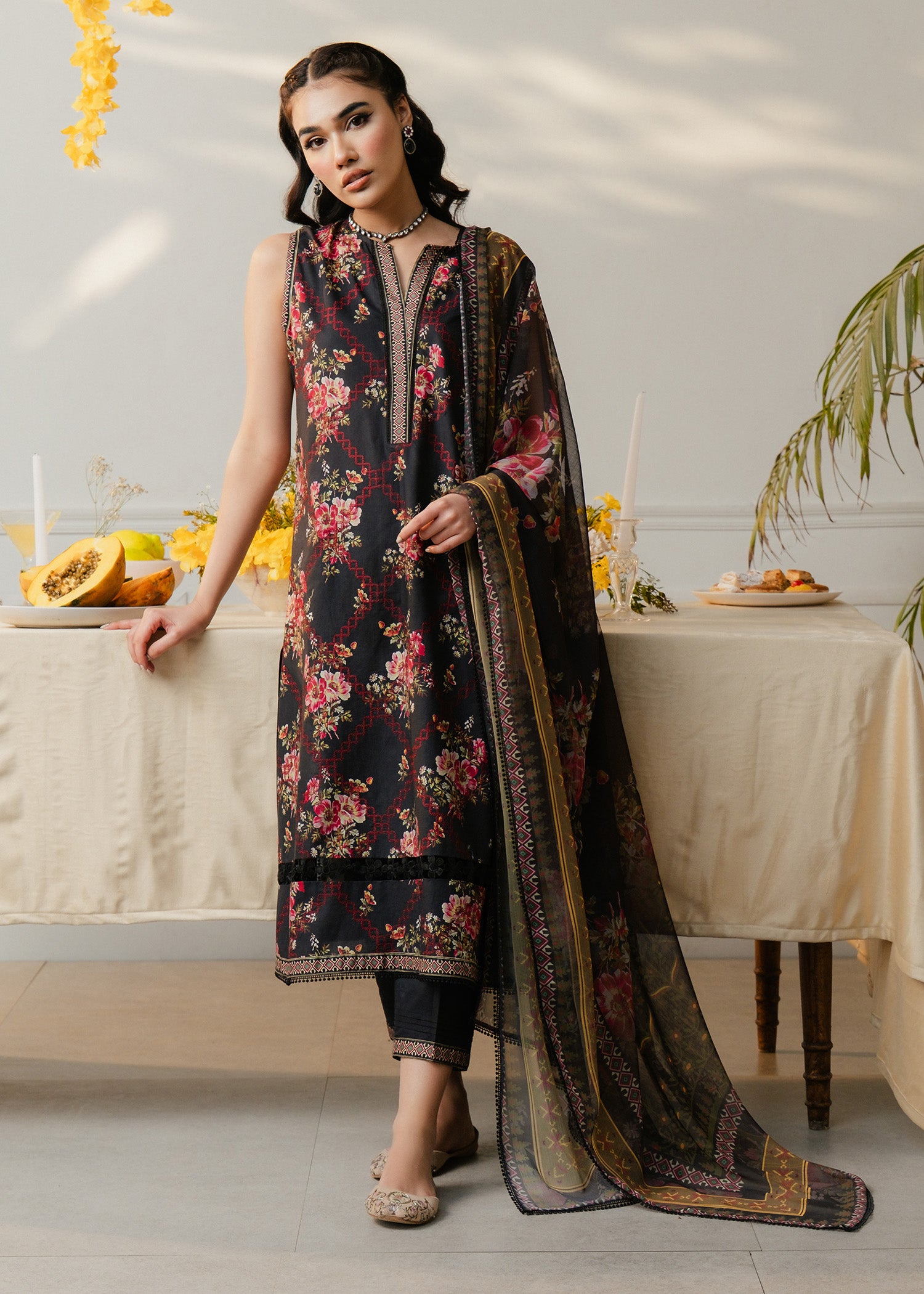 Kurti Floral Printed Salwar Print Suit Punjabi Buy Printed Cotton