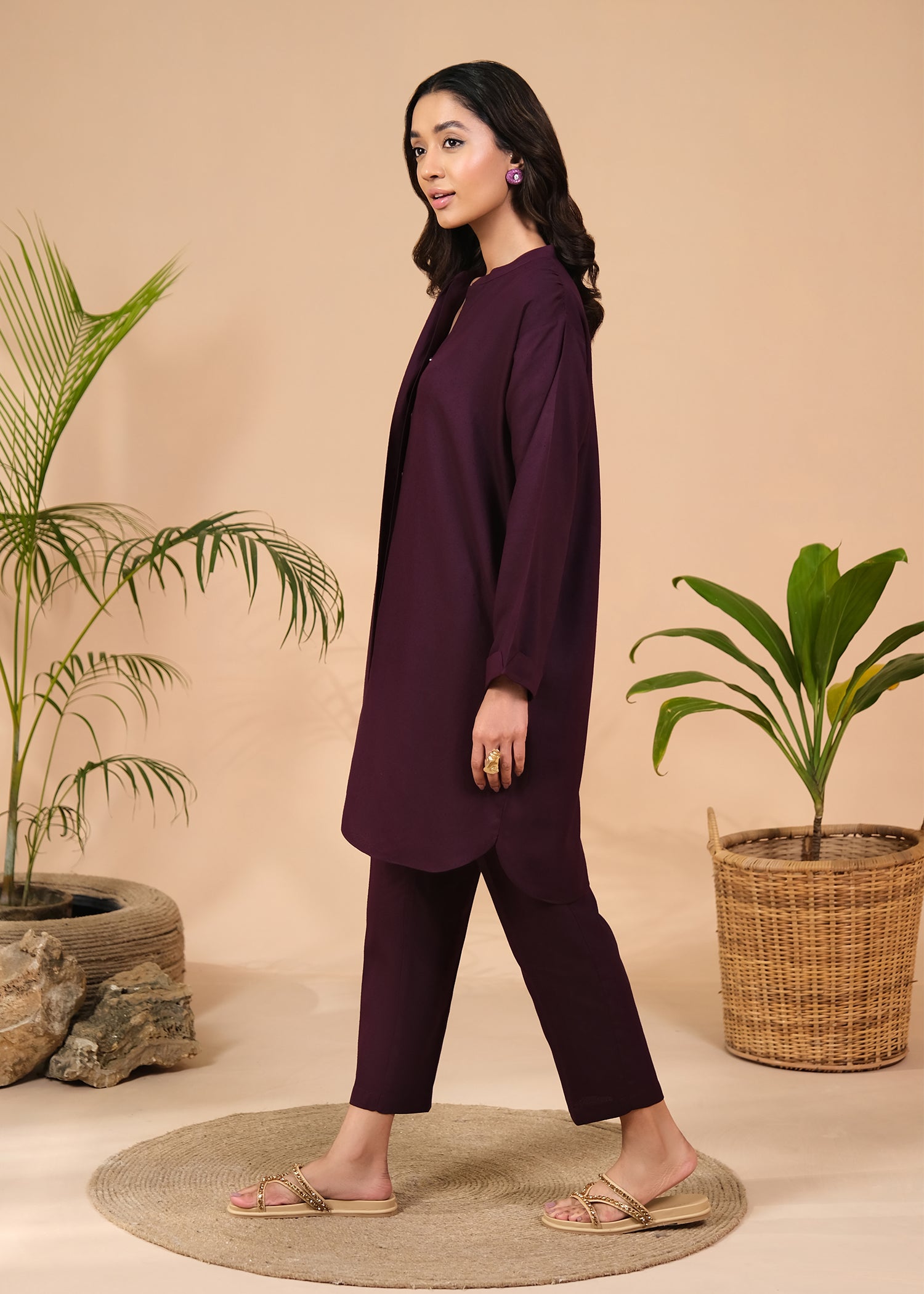 Purple Solid Suit