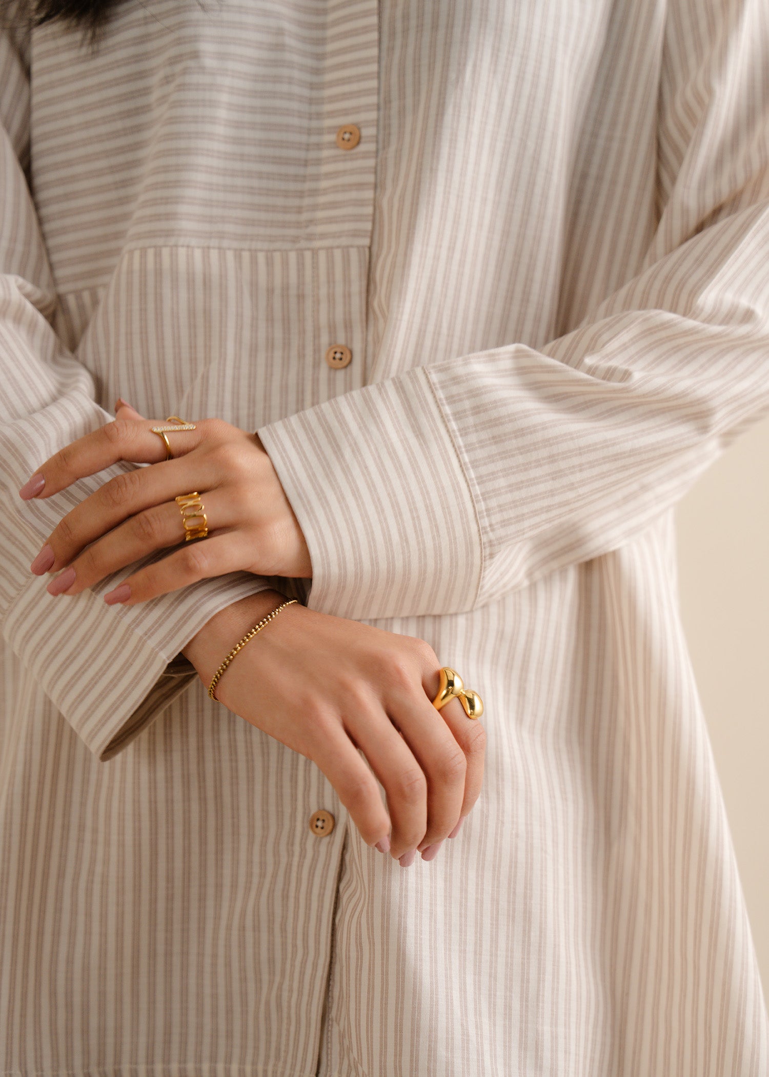 Brown Striped Co-Ord