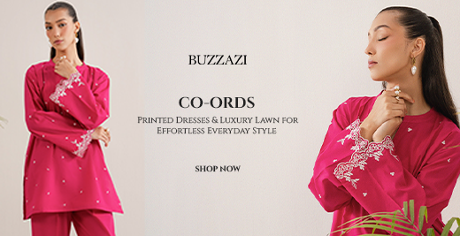 Buzzazi Summer 2025 Collection: Co-Ords, Printed Dresses & Luxury Lawn for Effortless Everyday Style