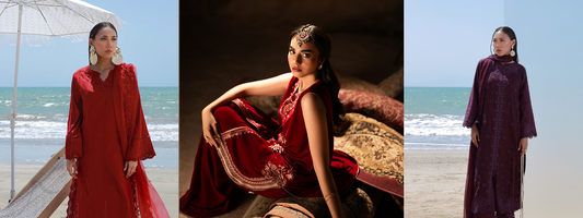 velvet women's dresses, Lawn collections