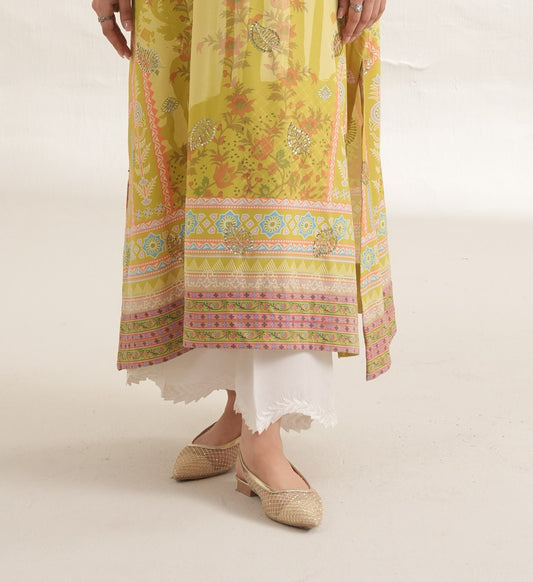 korean Raw Silk Trouser