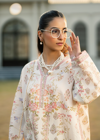 Powder White Printed Co-ord