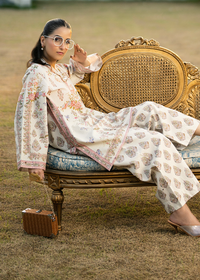 Powder White Printed Co-ord