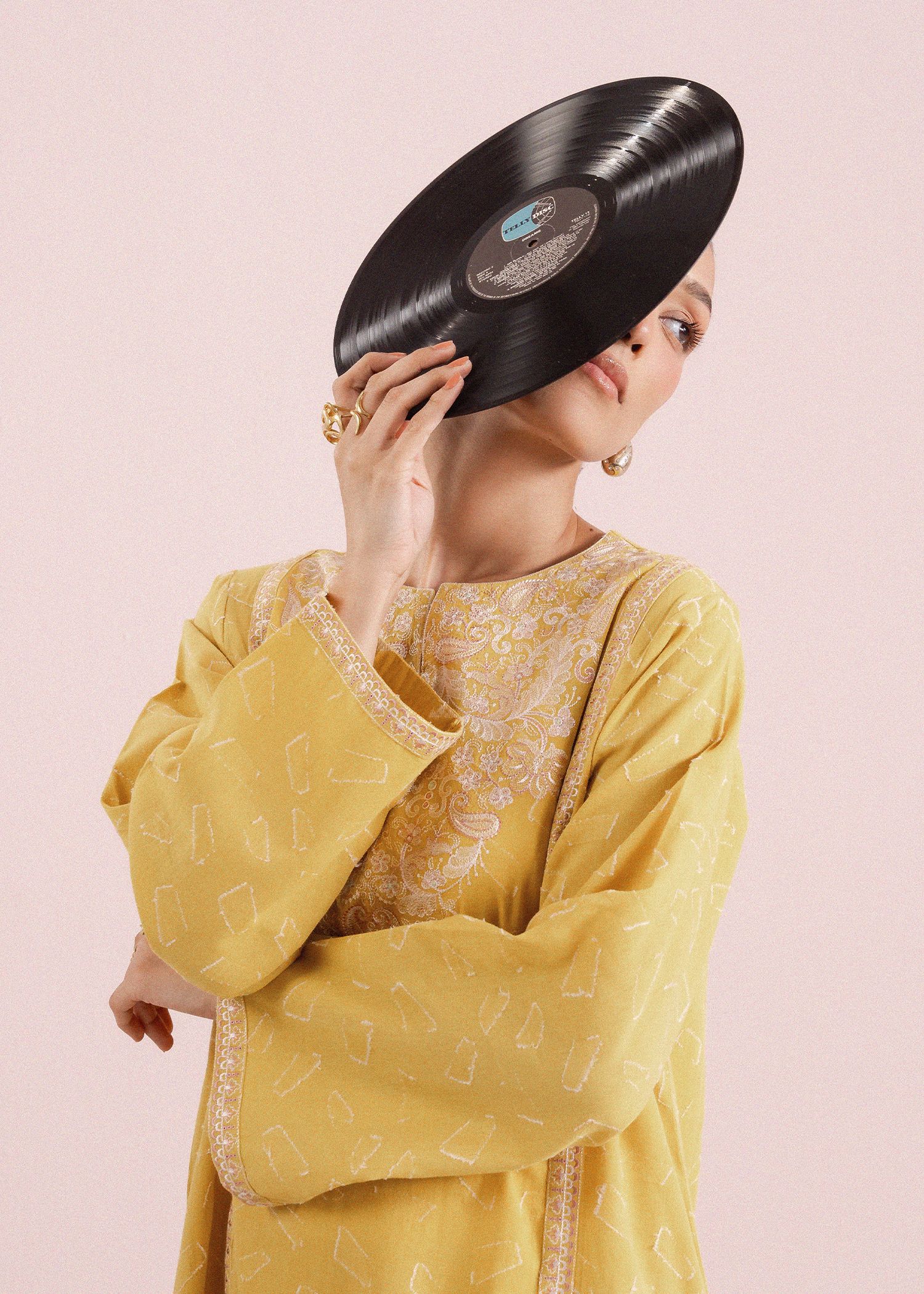 Mustard Embroidered Suit