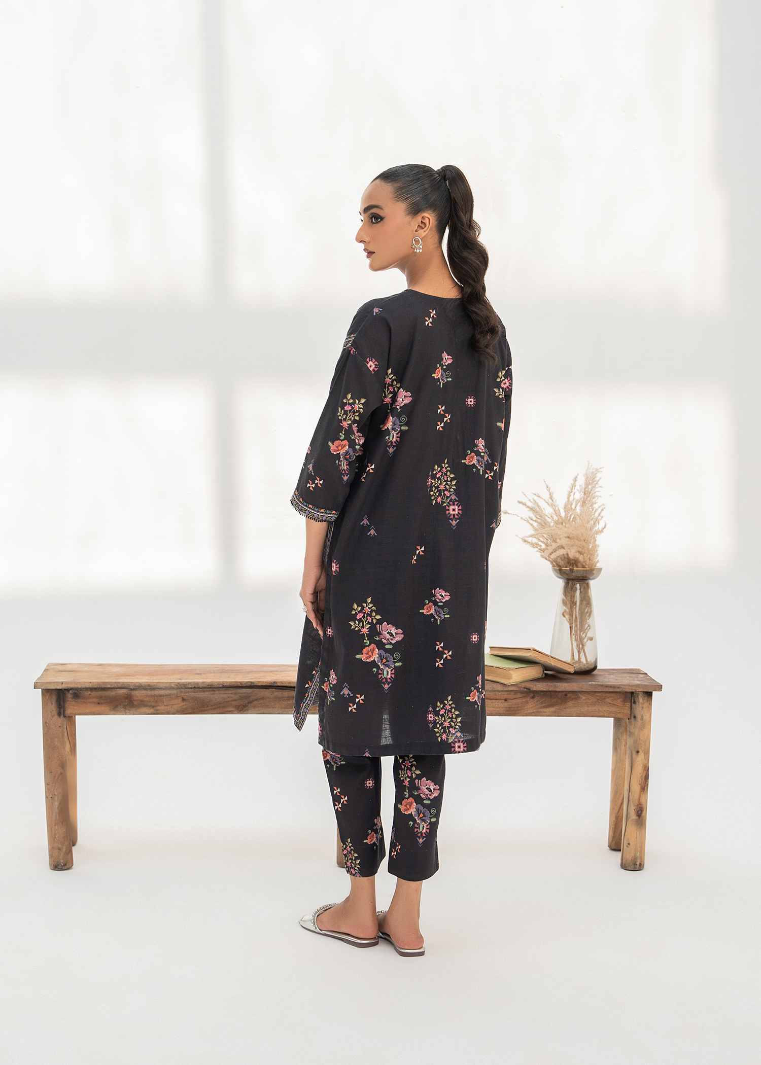2 piece embroidered suit