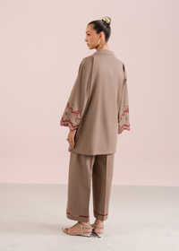 Mocha Embroidered Co-ord