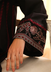 Black Embroidered Suit