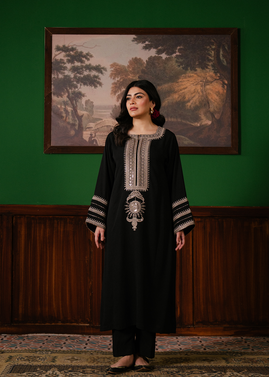 3 piece embroidered suit