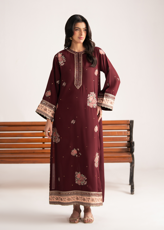 Aurelia Maroon Festive Shirt