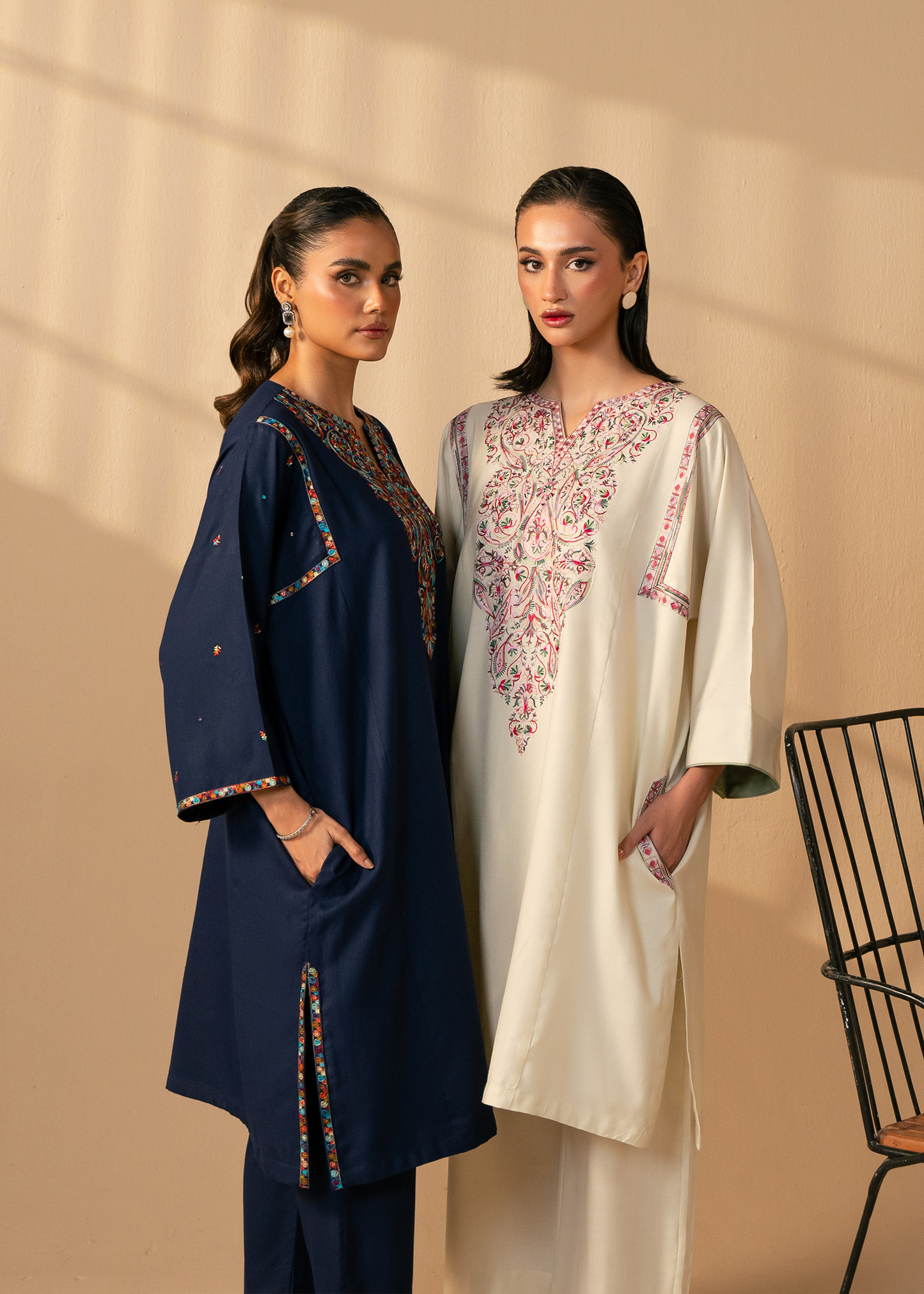 Navy Kashmiri Phiran