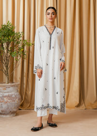 White Embroidered Suit