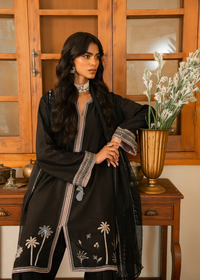Black Raw Silk Suit