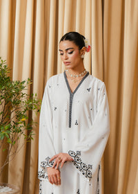 White Embroidered Suit