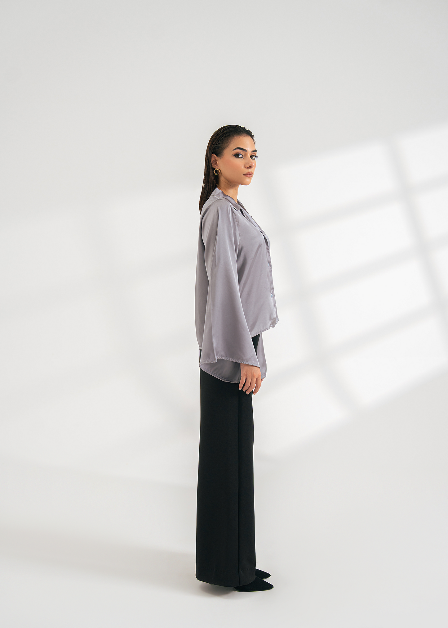 Grey Button Down Shirt