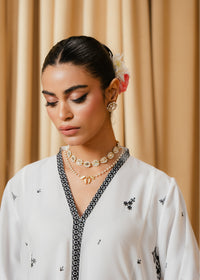 White Embroidered Suit