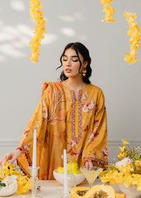 Printed Mustard Suit