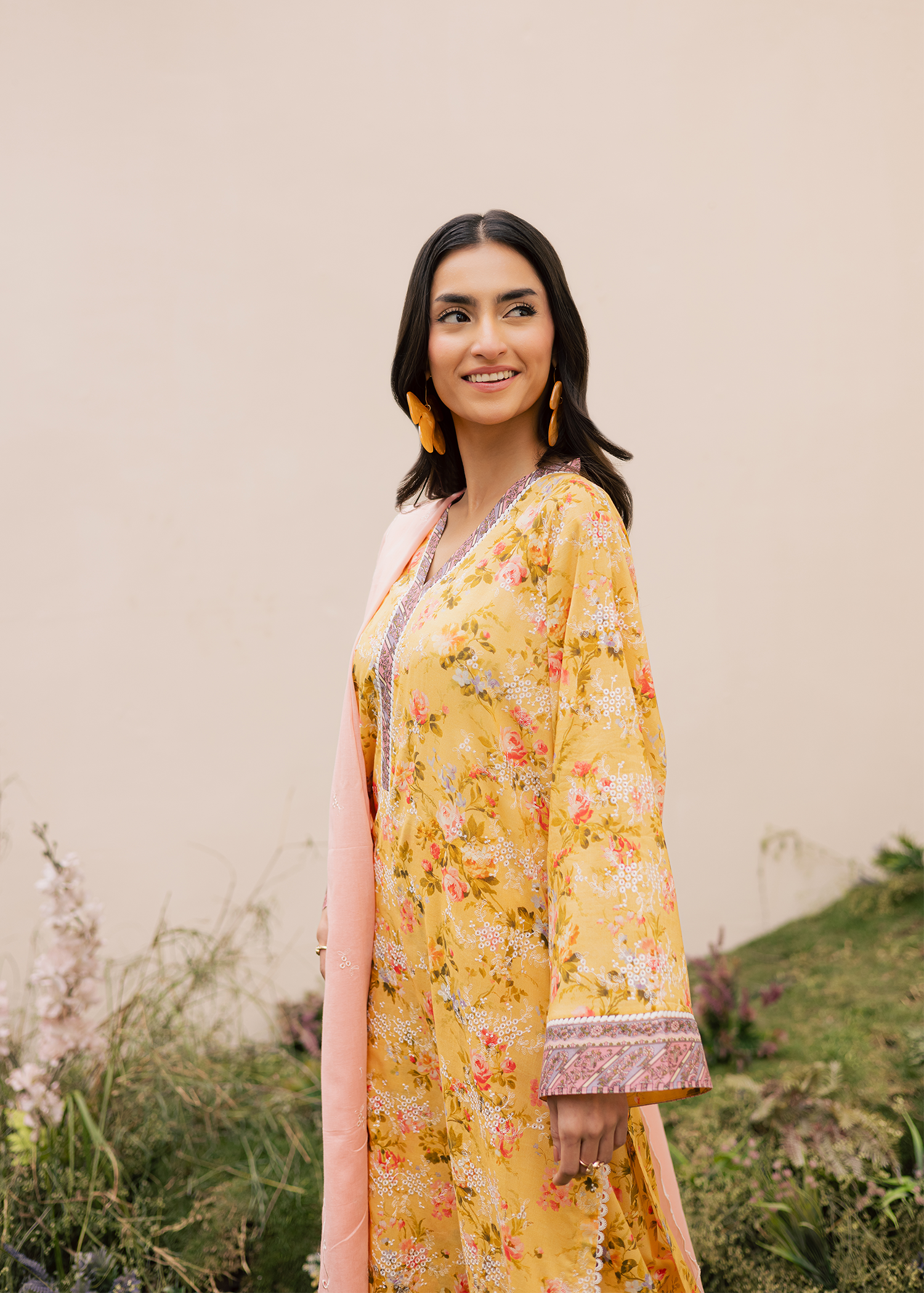 black embroidered frock