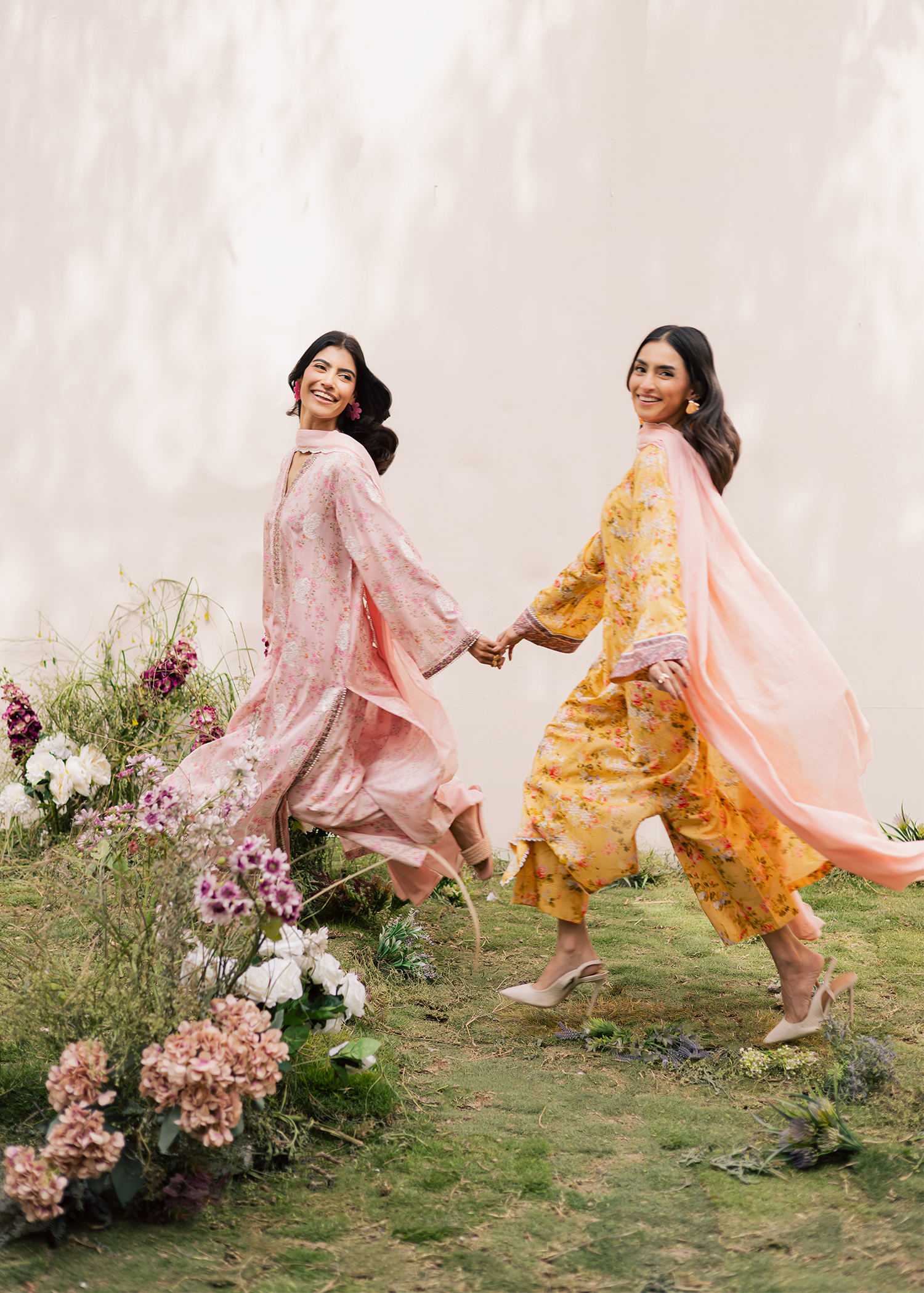 printed gharara suit