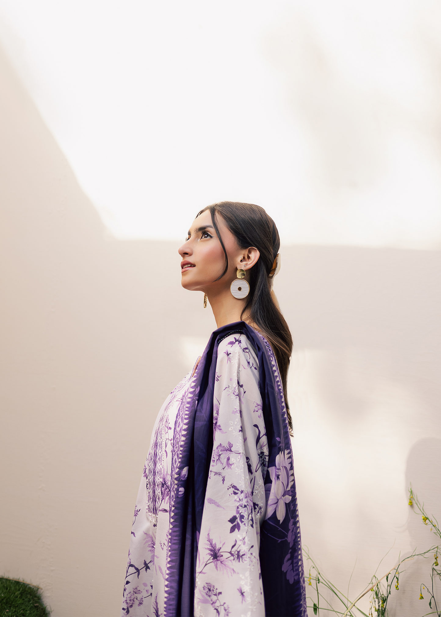 2 piece printed lawn suit