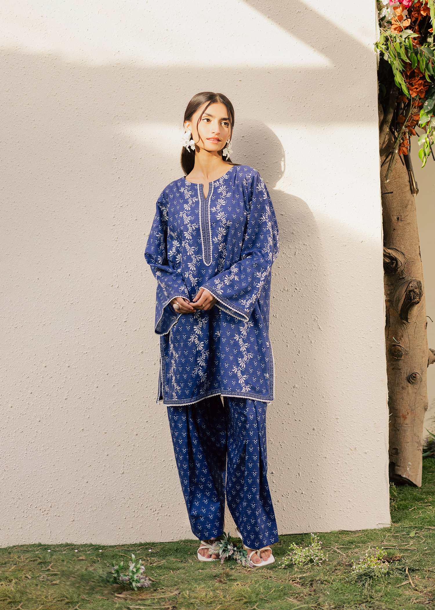 sharara suit printed