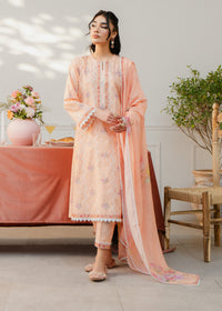 Printed Peach Suit