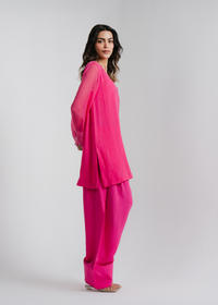 Chiffon Embroidered Suit