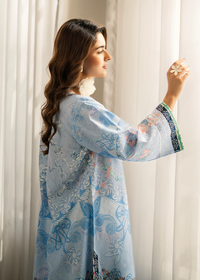 Denim Blue Printed Shirt