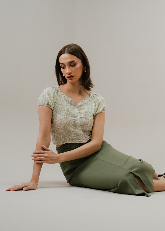 Olive Green Skirt