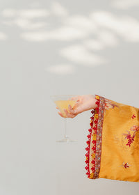 Printed Mustard Suit