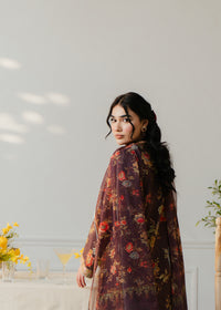 Printed Brown Suit