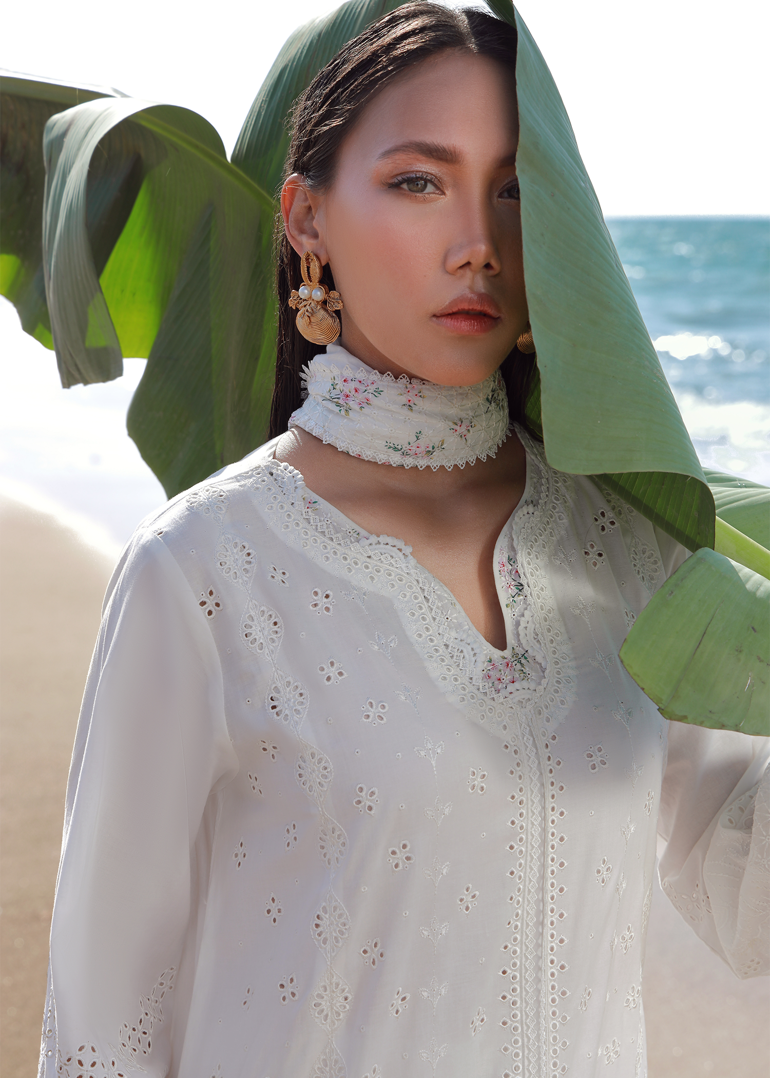 White Luxury Embroidered Suit