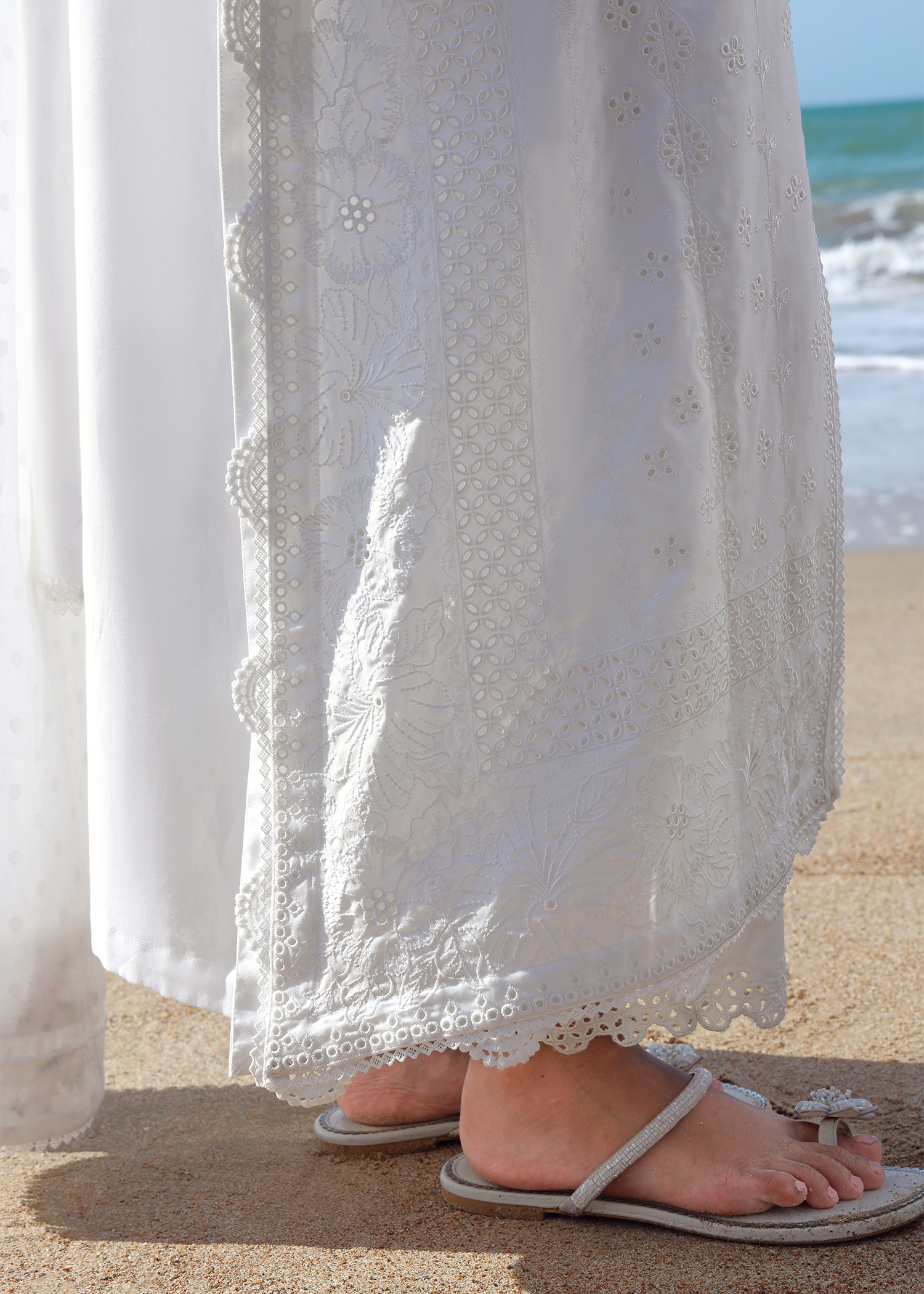 White Luxury Embroidered Suit