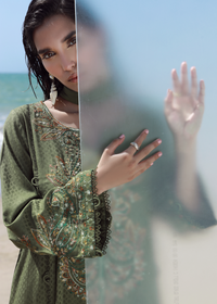 Olive Luxury Embroidered Suit