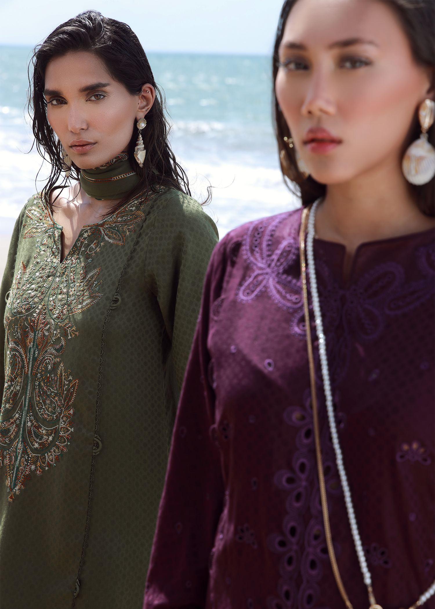Amethyst Luxury Embroidered Suit
