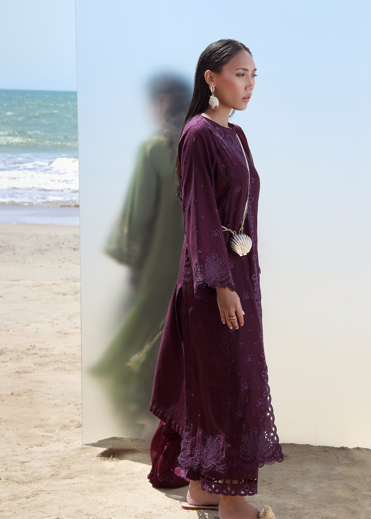 Amethyst Luxury Embroidered Suit