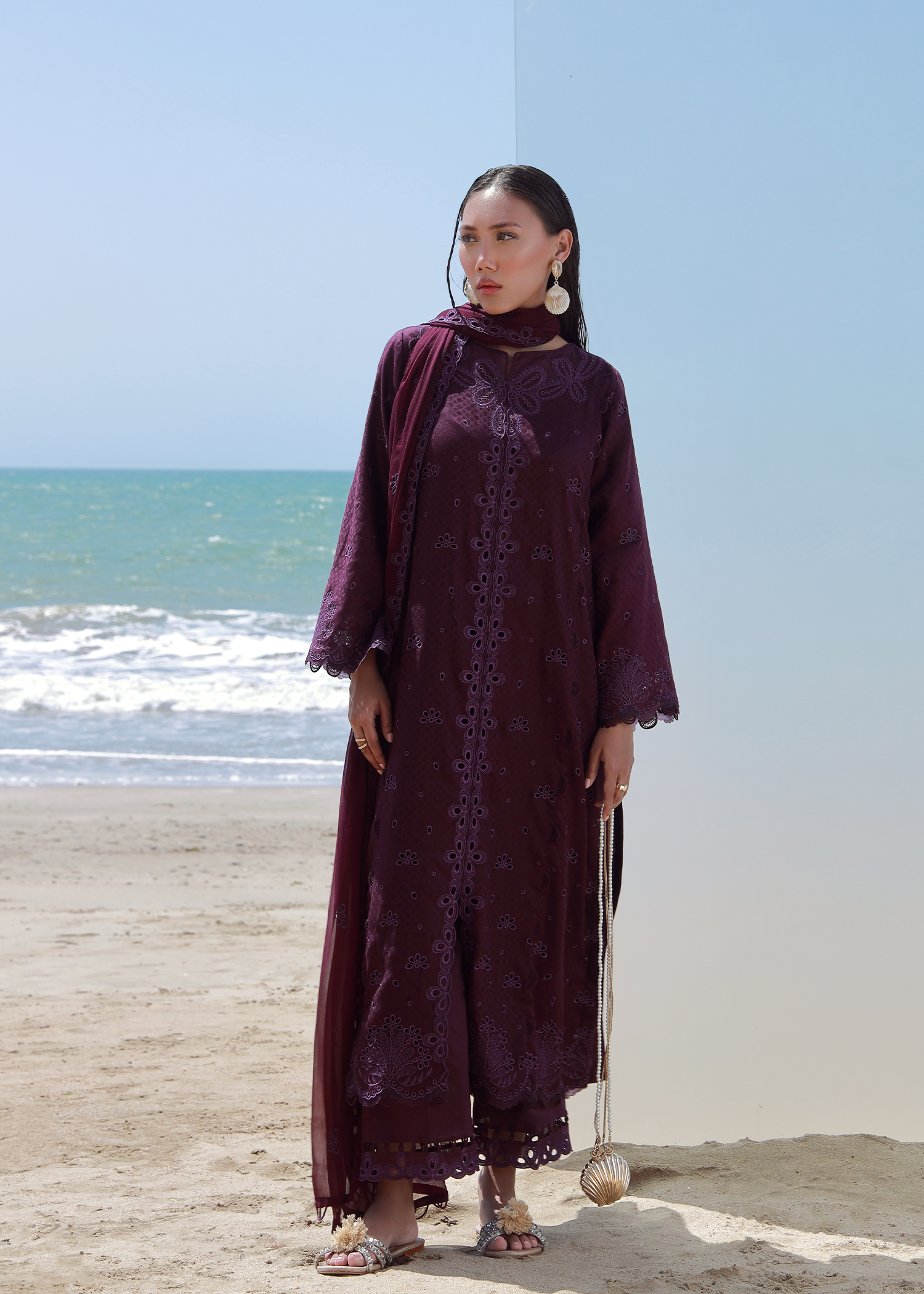 Amethyst Luxury Embroidered Suit