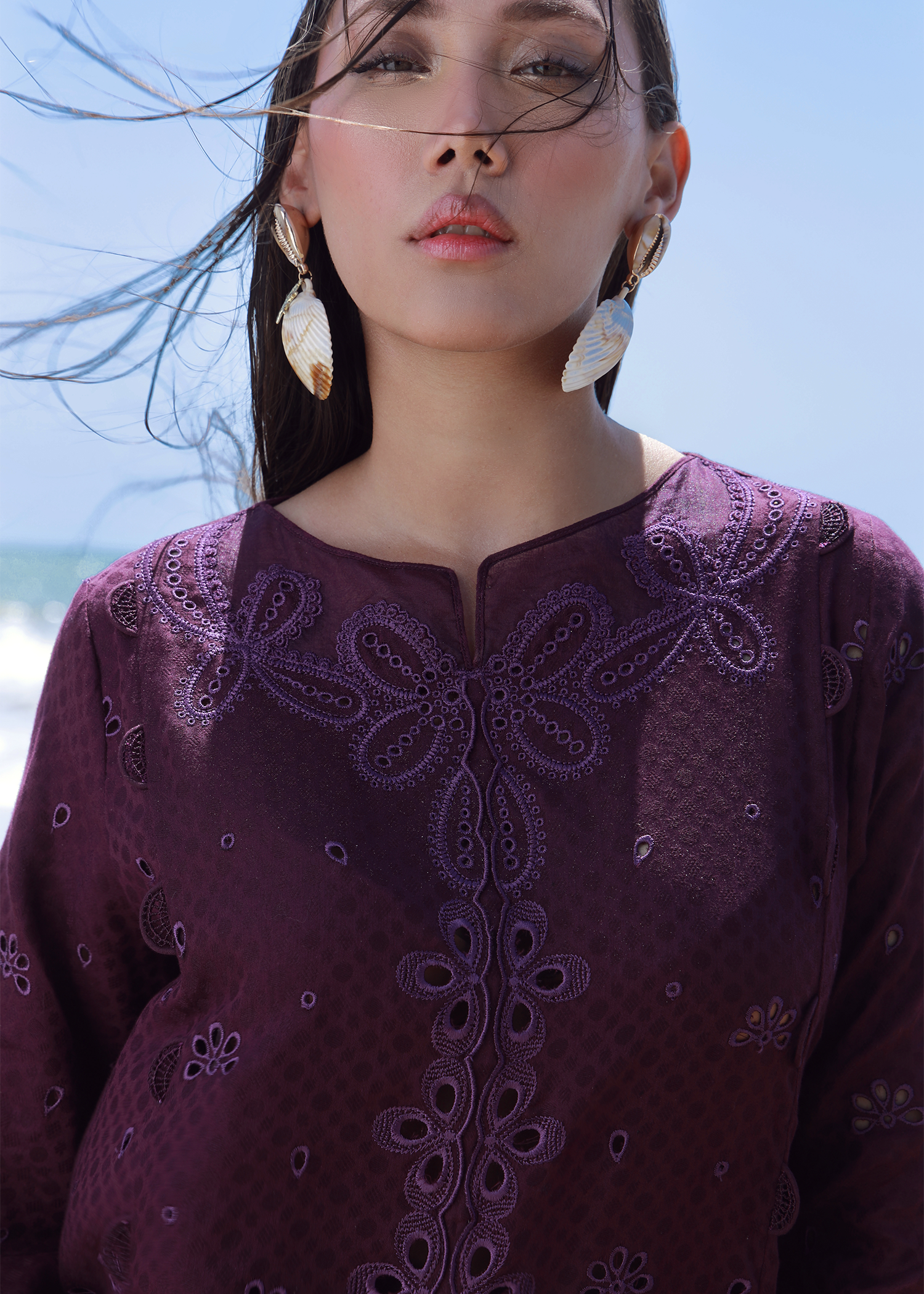 Amethyst Luxury Embroidered Suit