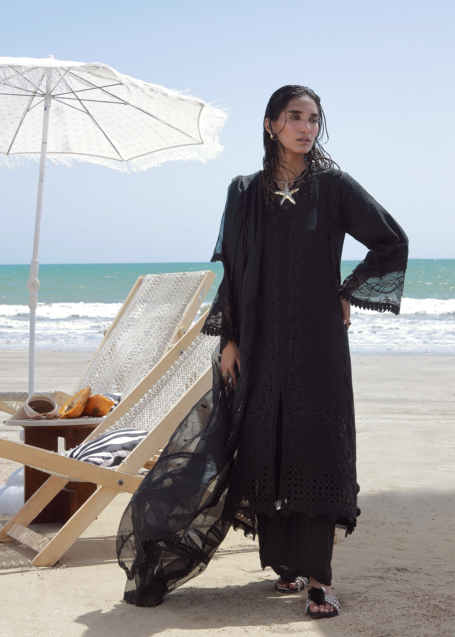 Black Luxury Embroidered Suit