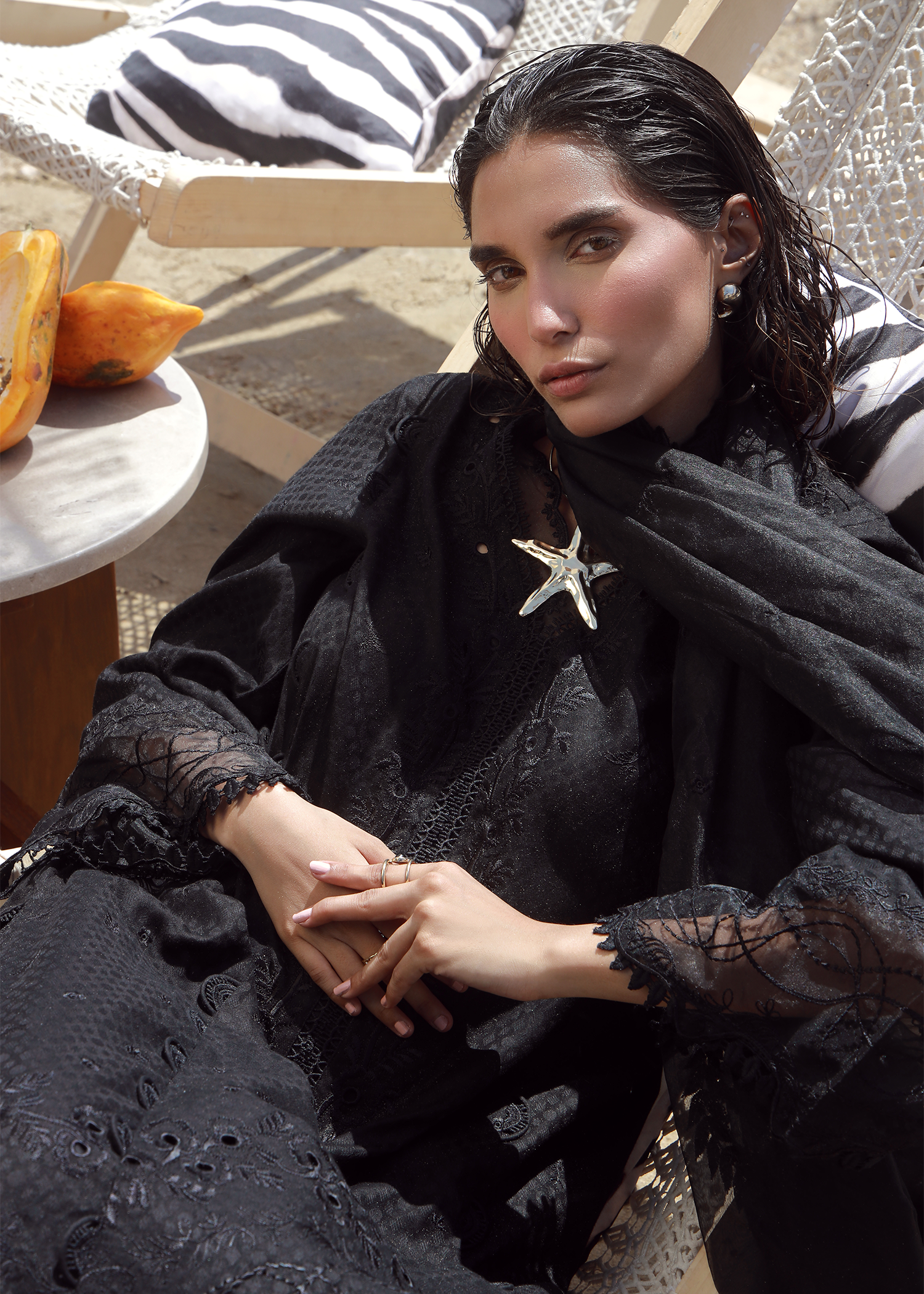 Black Luxury Embroidered Suit