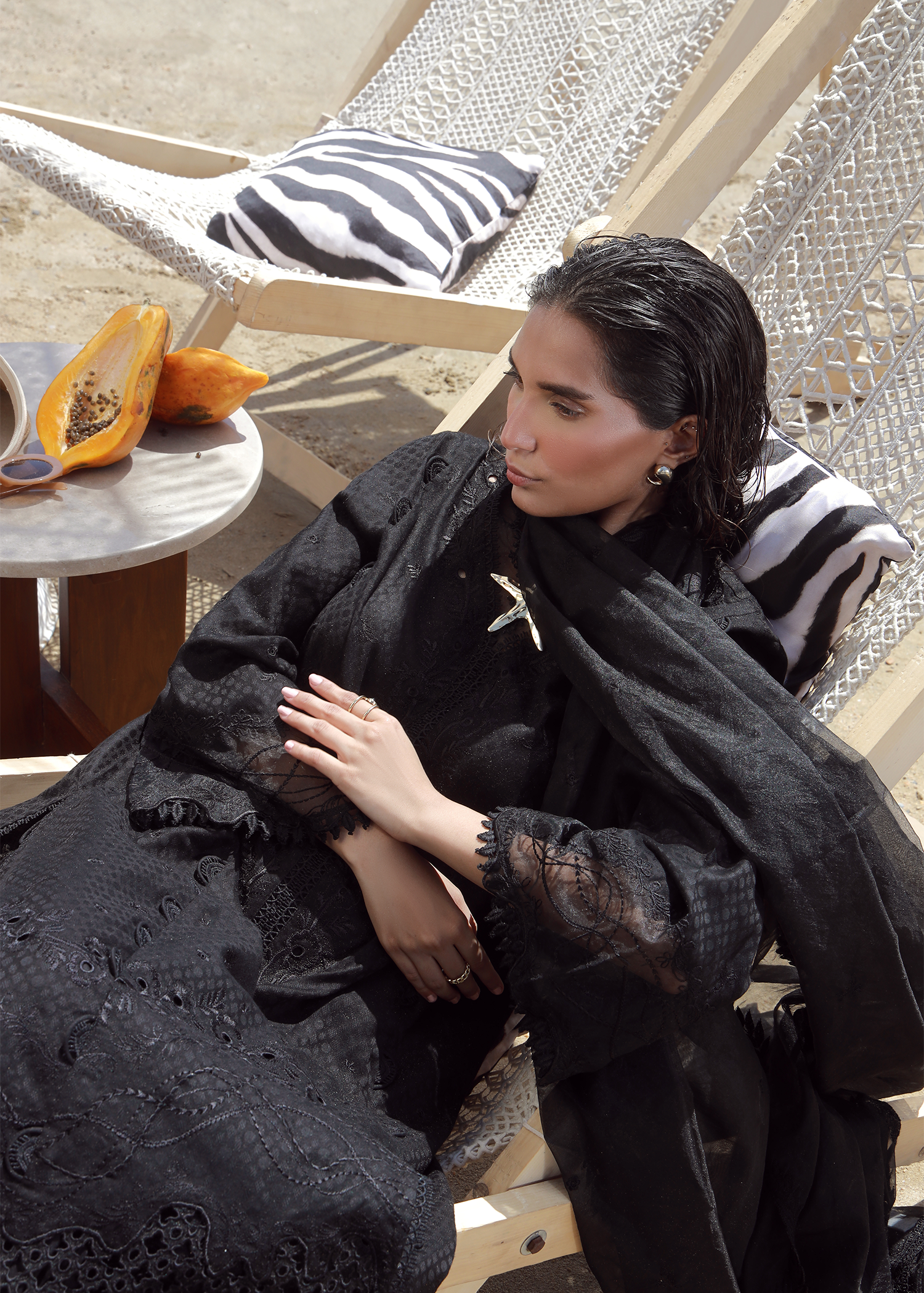 Black Luxury Embroidered Suit