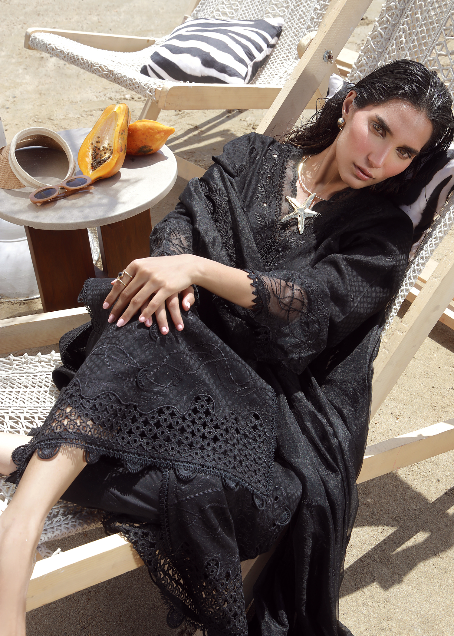 Black Luxury Embroidered Suit