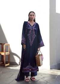 Navy Luxury Embroidered Suit