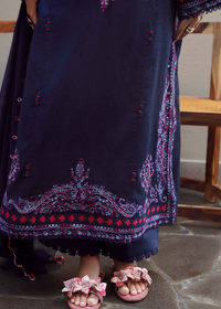 Navy Luxury Embroidered Suit
