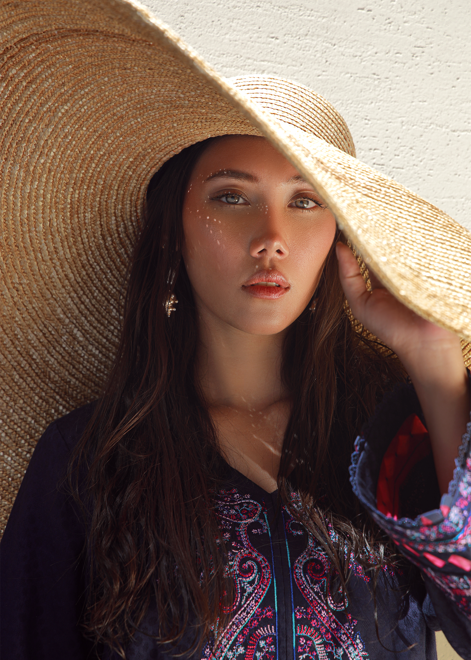 Navy Luxury Embroidered Suit