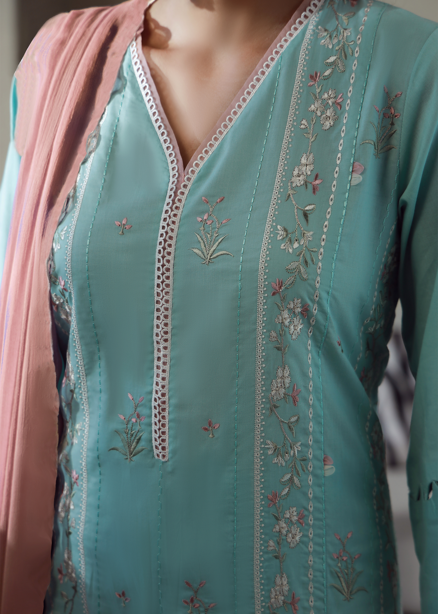 lawn printed suit