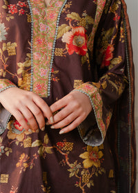Printed Brown Suit