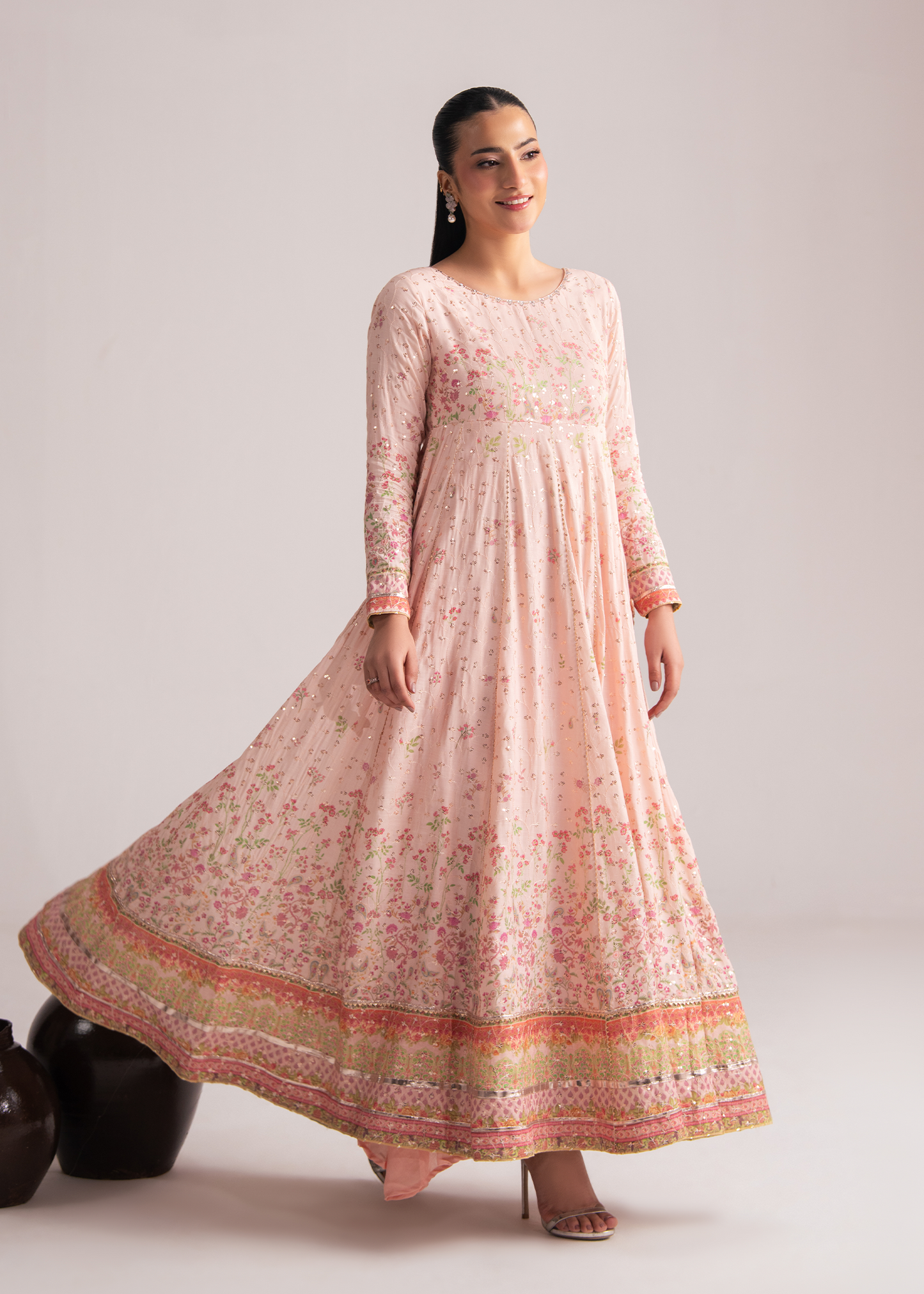 Fiona Blush Pink Festive Frock
