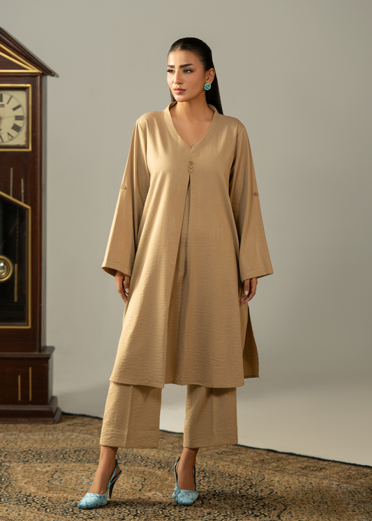 Biege Crush Co-ord set