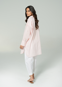 Baby Pink Embroidered Shirt